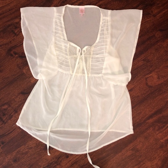 White see though blouse - Picture 1 of 1